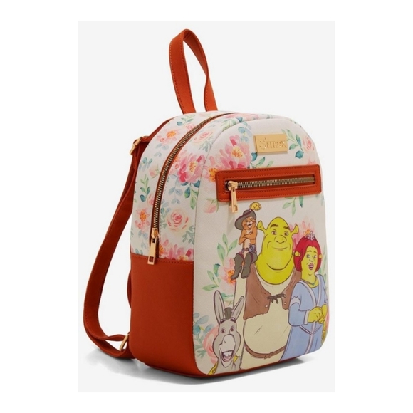 NWT Shrek Group Floral Mini Backpack - Picture 2 of 5